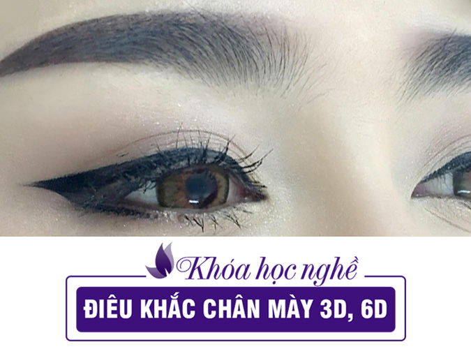 Lớp học điêu khắc lông mày 3D, 6D