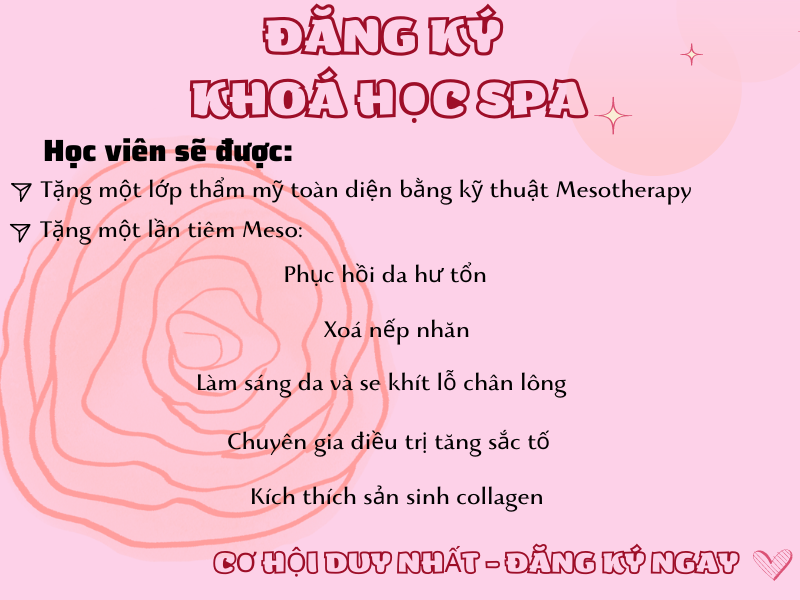 ƯU ĐÃI KHOÁ HỌC SPA