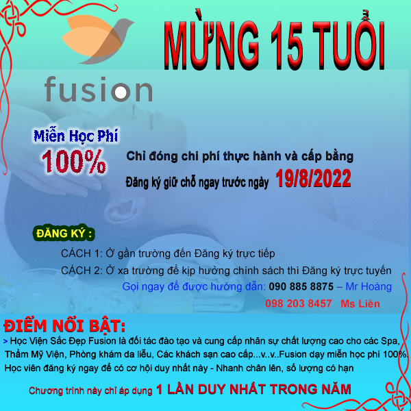 chuong trinh fusion - LỚP DẠY NGHỀ PHUN XĂM THẨM MỸ MIỄN PHÍ