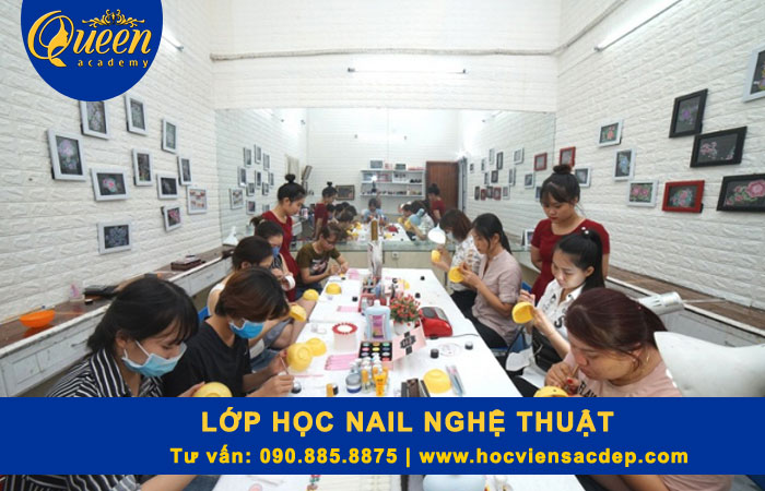 miễn học phí cho lớp học nail nghệ thuật