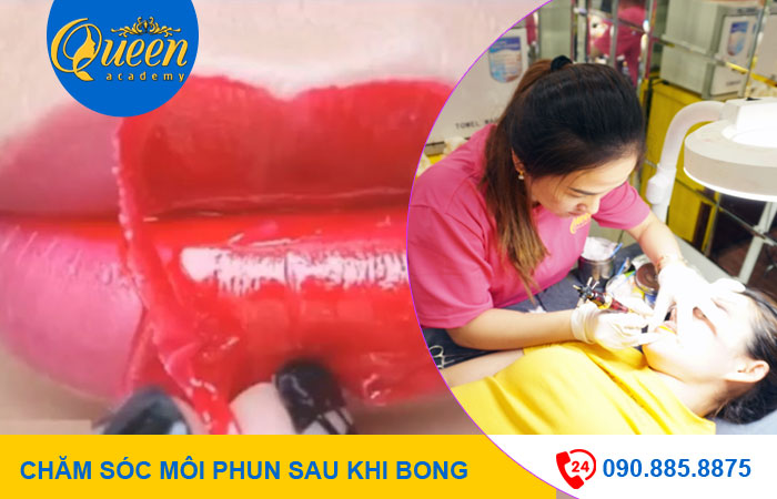 Cách chăm sóc môi phun sau khi bong để giữ màu đẹp nhất