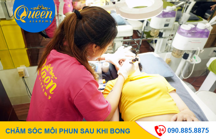 cách chăm sóc môi phun sau khi bong để giữ màu đẹp nhất