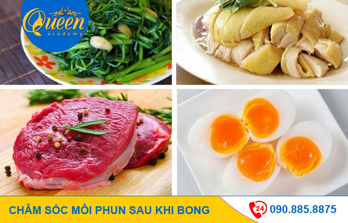 Nên kiêng gì sau khi môi phun bong ra