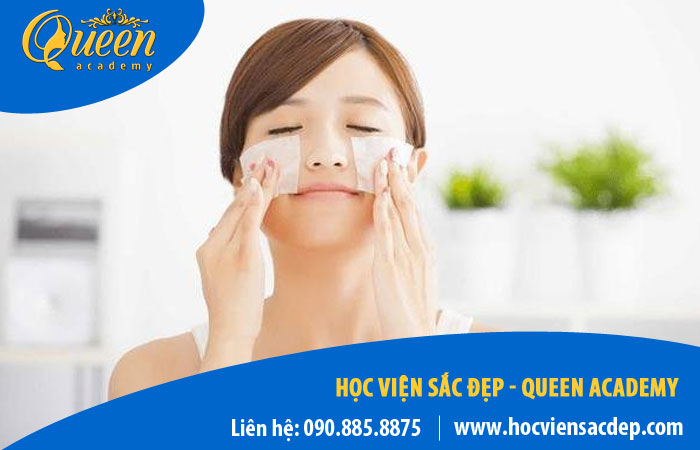 cách làm hết nhờn trên da mặt bằng giấy thấm dầu