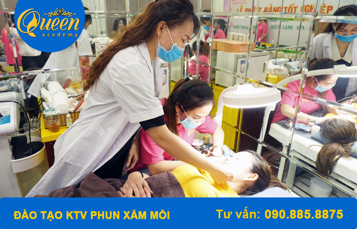 chuyên đào tạo kỹ thuật viên phun xăm môi chuyên nghiệp